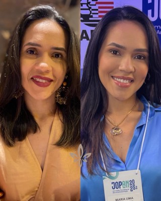 Antes e depois de paciente